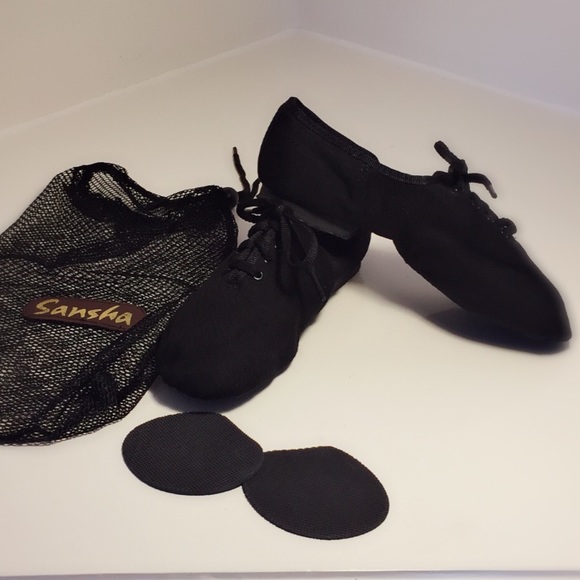 Sansha Tívoli lace-up canvas jazz shoes - Picture 2 of 8